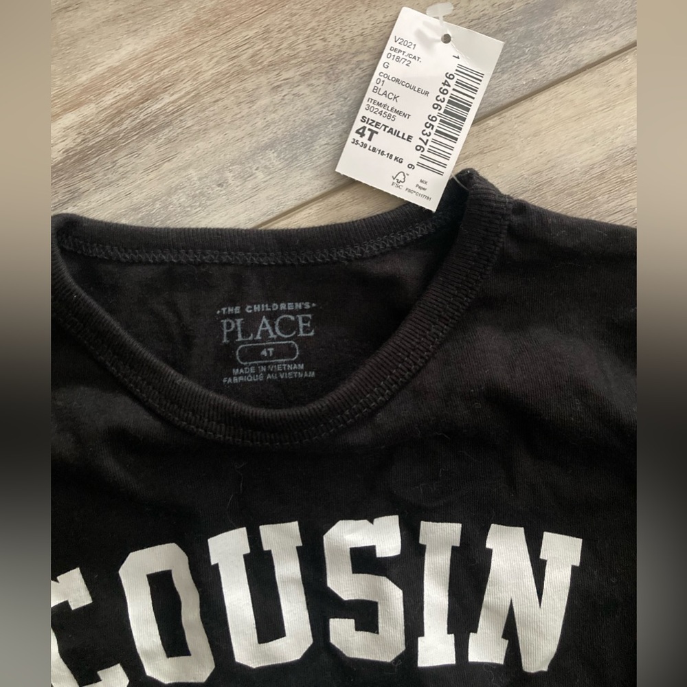 Unisex Toddler T-shirt bundle “Cousin Crew” size 4T and 2T - Picture 2 of 3